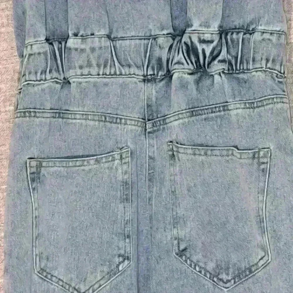 Gilli Denim Sleeveless Jumpsuit Size 2 #94 - Picture 6 of 15